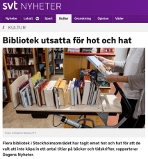 svt hot mot bibliotek