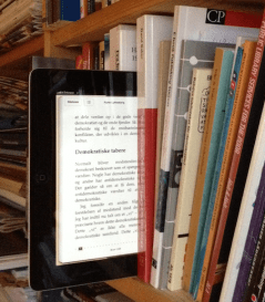 e-bok i hylle