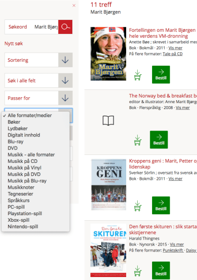 biblioteksøk bjørgen